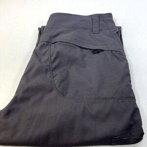 L. L. Bean Women's Dark Gray Vista Trekking Roll-Up Hiking Outdoor Pants Size 14